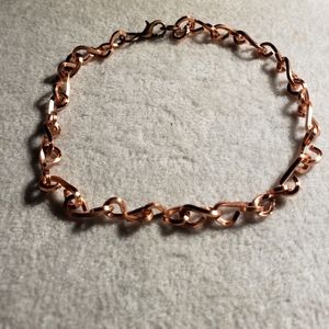 6 - 8.5 unisex handmade link by link copper bracelet